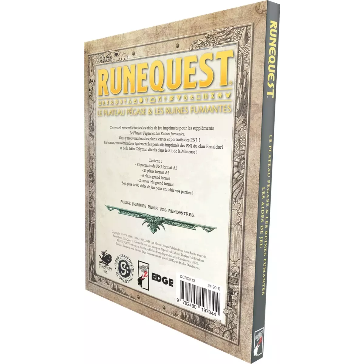 RuneQuest : Le Plateau Pégase & Les Ruines Fumantes - Les Aides de Jeu