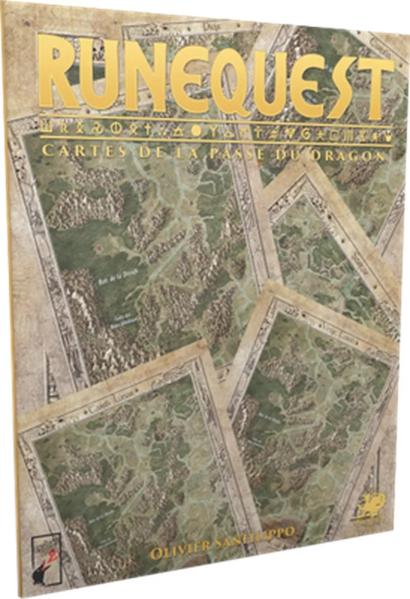 Boite de RuneQuest : Cartes de la Passe du Dragon
