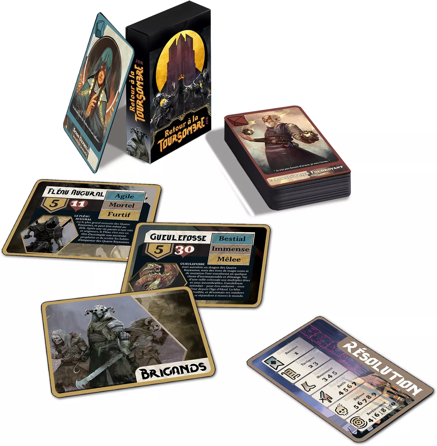 Boite de Retour à la Tour Sombre : Le Jeu de Rôle - Cartes