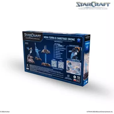 StarCraft - Tabletop Miniatures Game - Nova Terra & Sabotage Drone - Terran Hero Expansion Set - Version Anglaise
