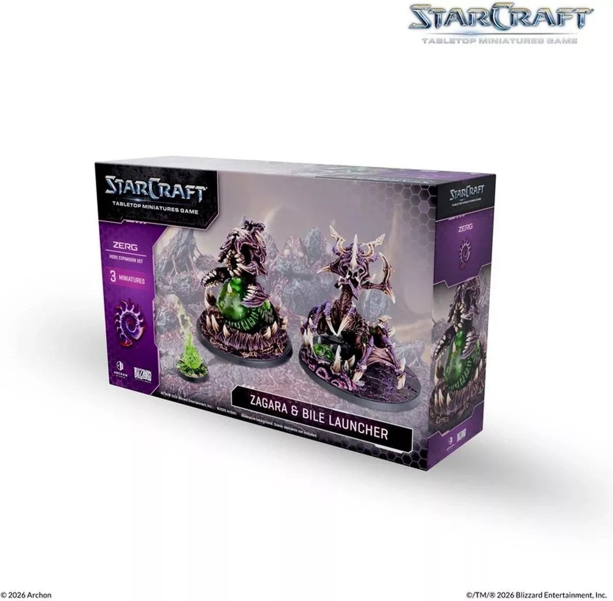 Boite de StarCraft - Tabletop Miniatures Game - Zagara - Zerg Hero Expansion Set - Version Anglaise