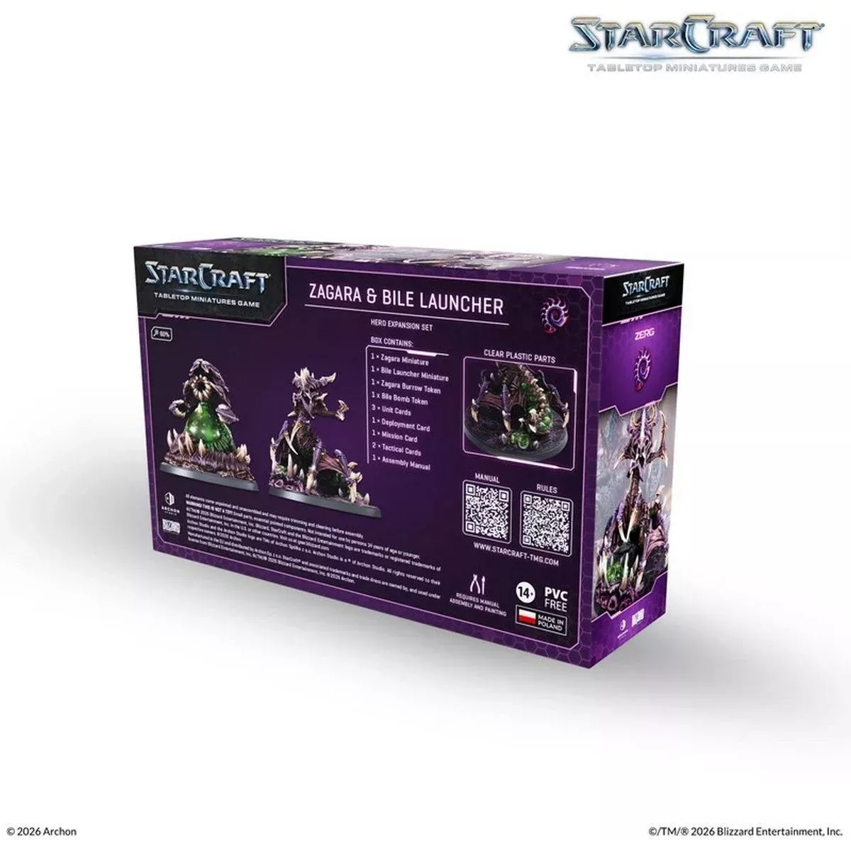 StarCraft - Tabletop Miniatures Game - Zagara - Zerg Hero Expansion Set - Version Anglaise