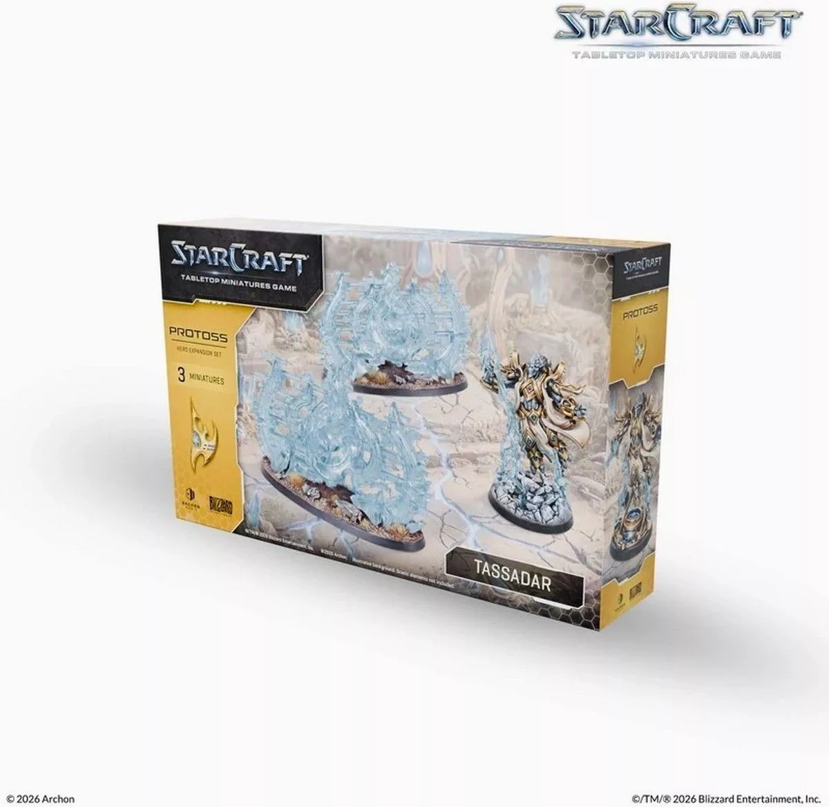 Boite de StarCraft - Tabletop Miniatures Game - Tassadar - Protoss Hero Expansion Set - Version Anglaise