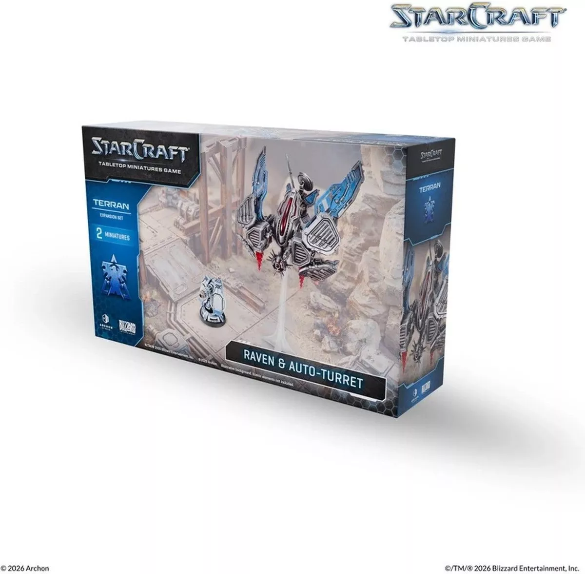 Boite de StarCraft - Tabletop Miniatures Game - Raven - Terran Expansion Set - Version Anglaise
