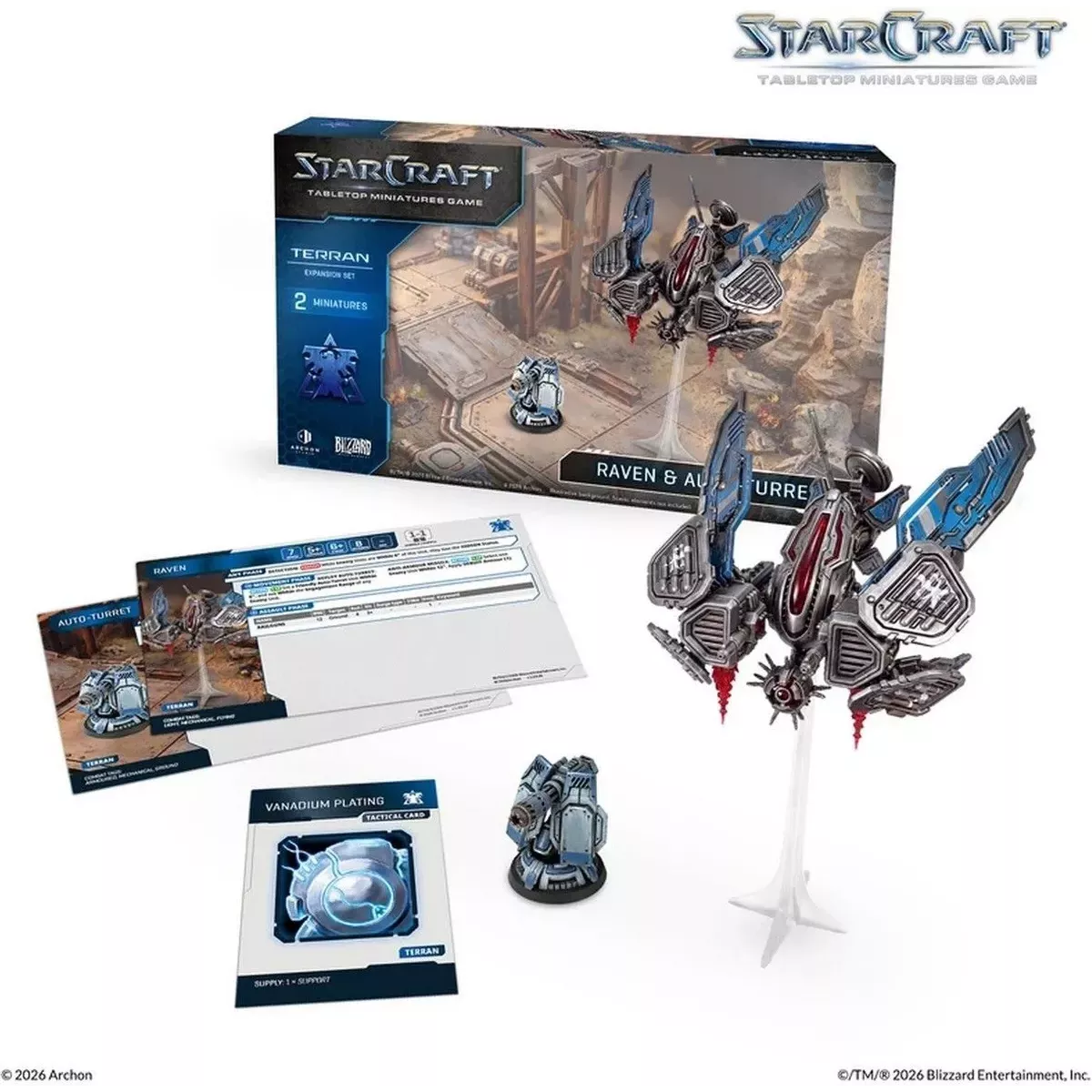 StarCraft - Tabletop Miniatures Game - Raven - Terran Expansion Set - Version Anglaise