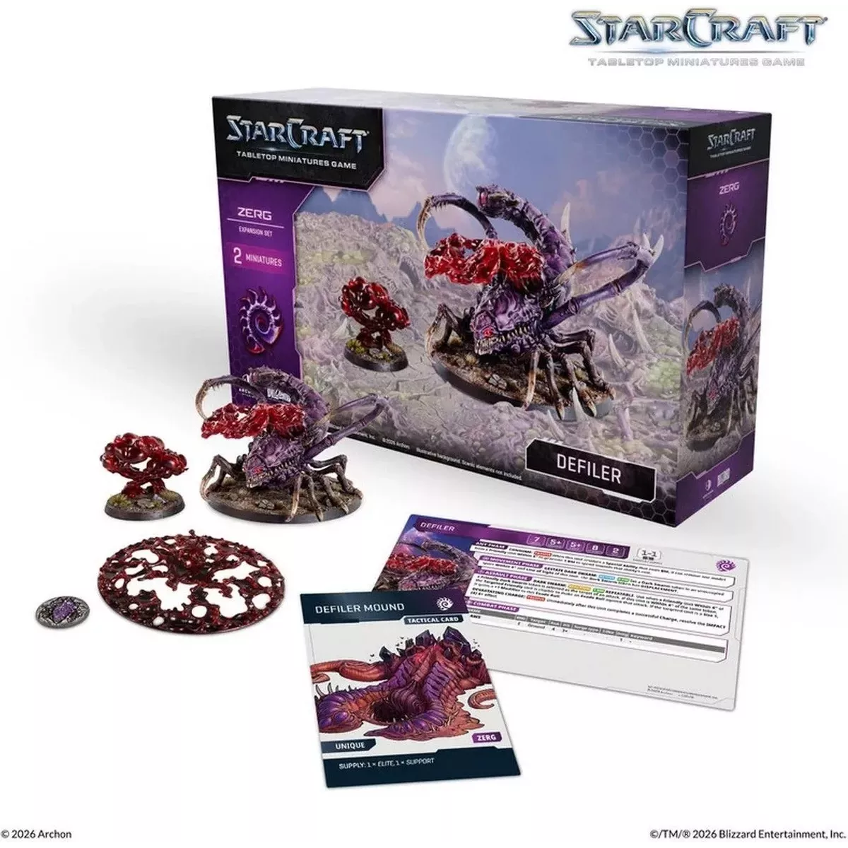 StarCraft - Tabletop Miniatures Game - Defiler - Zerg Expansion Set - Version Anglaise