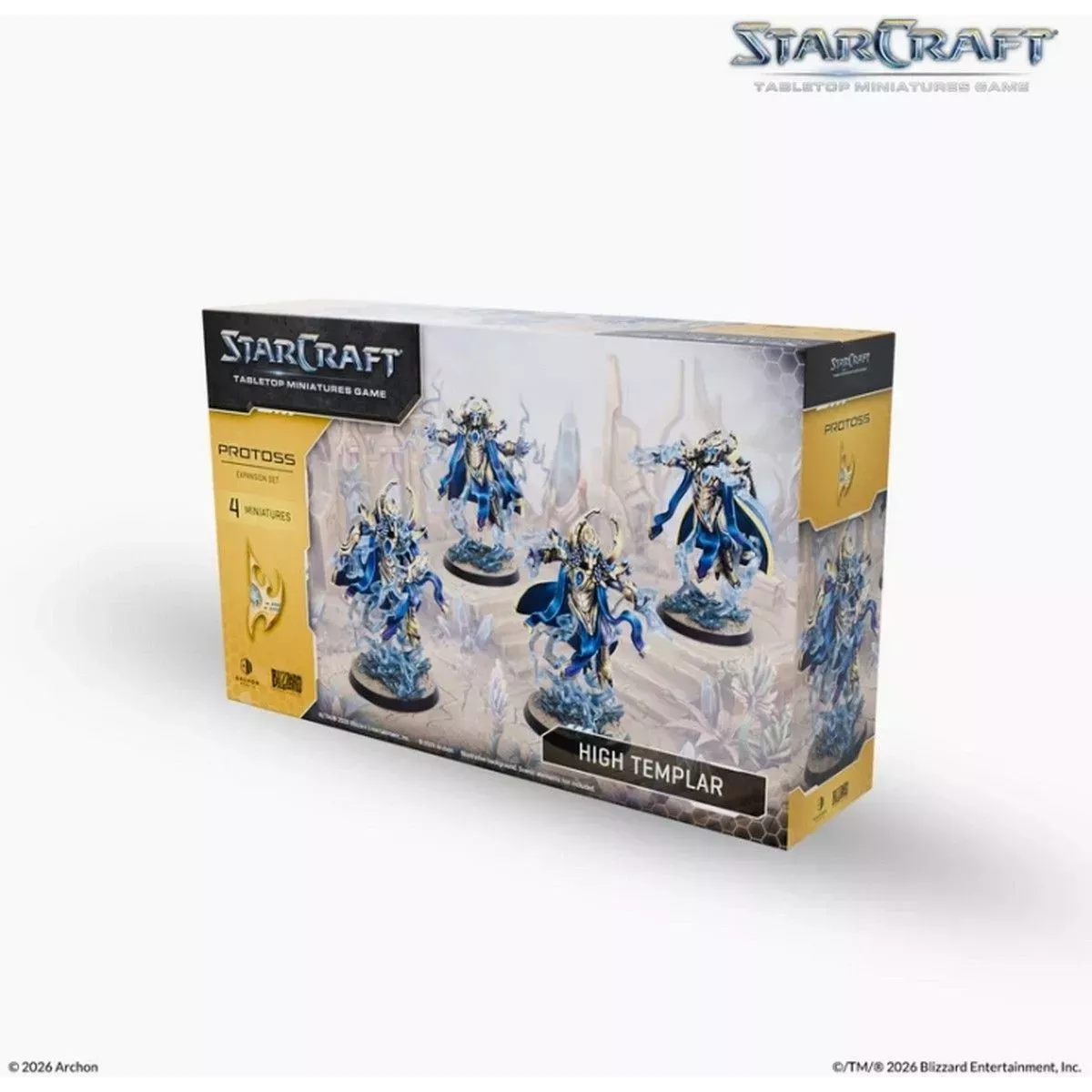 StarCraft - Tabletop Miniatures Game - High Templar - Protoss Expansion Set - Version Anglaise