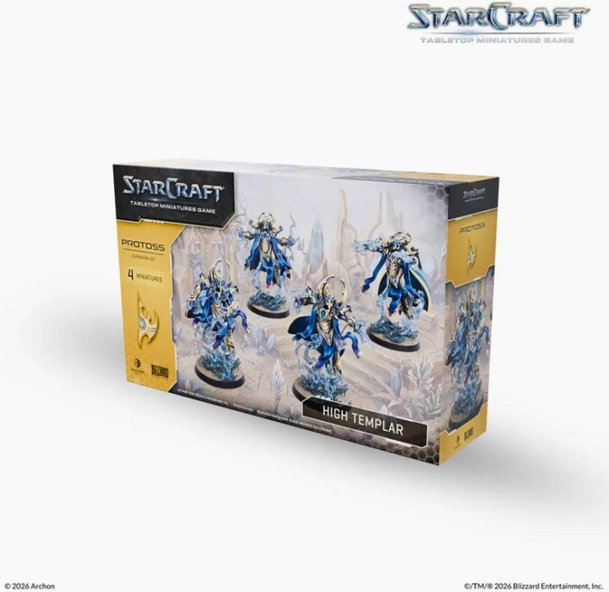 Boite de StarCraft - Tabletop Miniatures Game - High Templar - Protoss Expansion Set - Version Anglaise