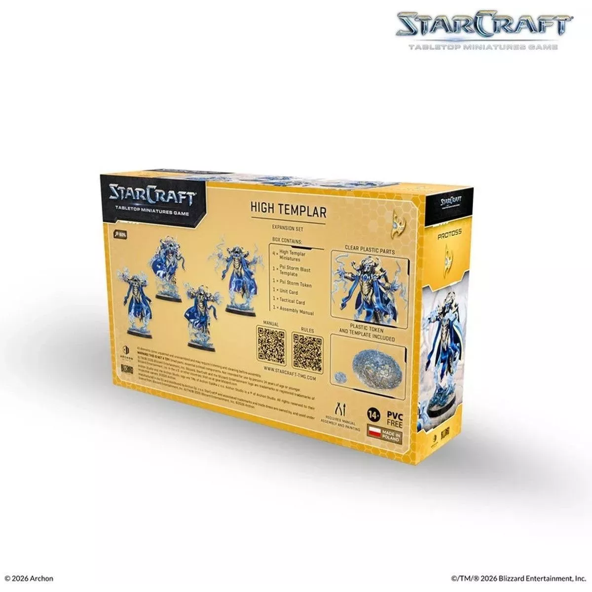 StarCraft - Tabletop Miniatures Game - High Templar - Protoss Expansion Set - Version Anglaise