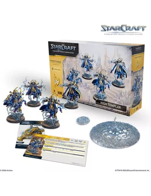 StarCraft - Tabletop Miniatures Game - High Templar - Protoss Expansion Set - Version Anglaise