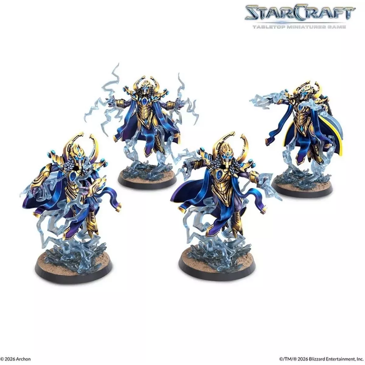 StarCraft - Tabletop Miniatures Game - High Templar - Protoss Expansion Set - Version Anglaise