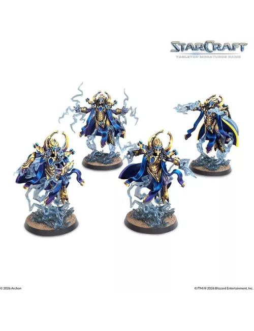 StarCraft - Tabletop Miniatures Game - High Templar - Protoss Expansion Set - Version Anglaise