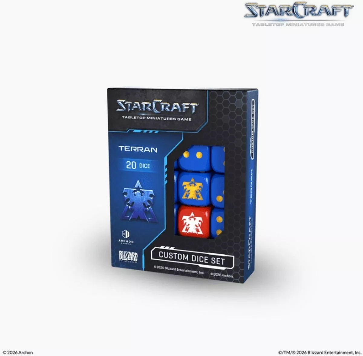 Boite de StarCraft - Tabletop Miniatures Game - Terran - Dice Set - Version Anglaise