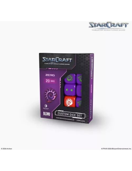 StarCraft - Tabletop Miniatures Game - Zerg - Dice Set - Version Anglaise