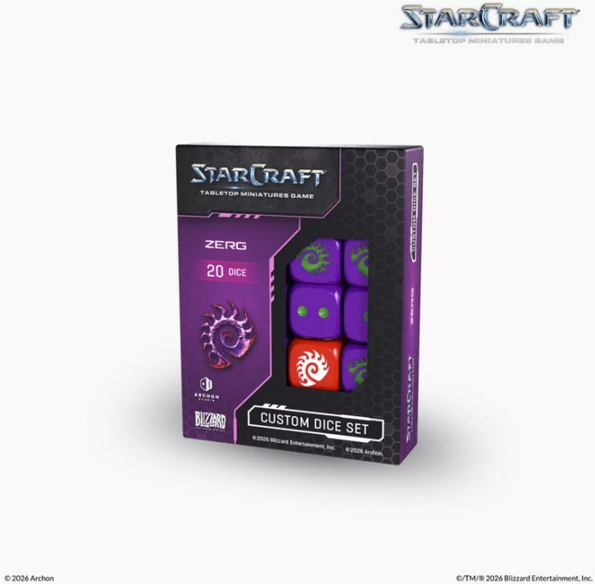 Boite de StarCraft - Tabletop Miniatures Game - Zerg - Dice Set - Version Anglaise