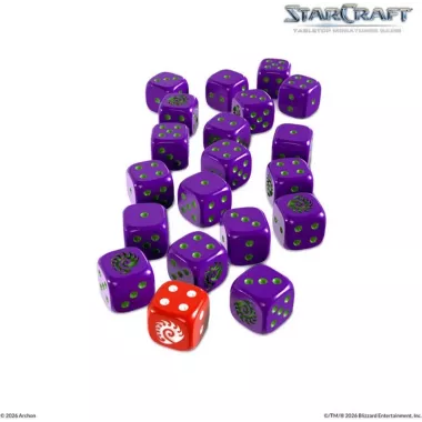 StarCraft - Tabletop Miniatures Game - Zerg - Dice Set - Version Anglaise
