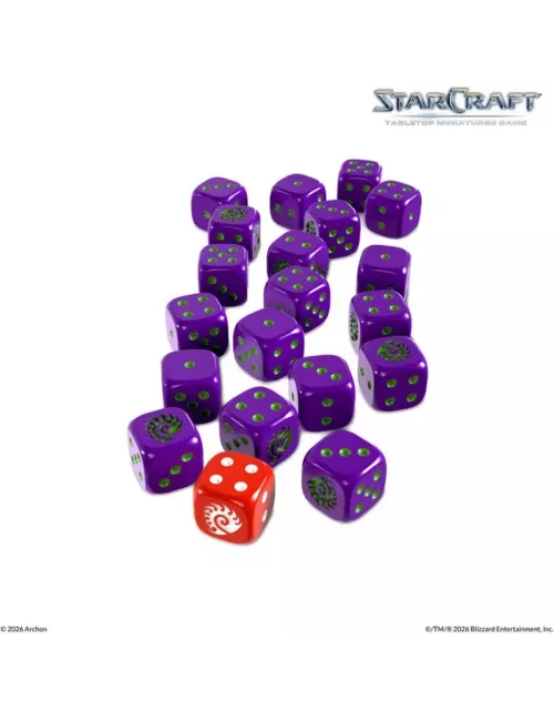 StarCraft - Tabletop Miniatures Game - Zerg - Dice Set - Version Anglaise