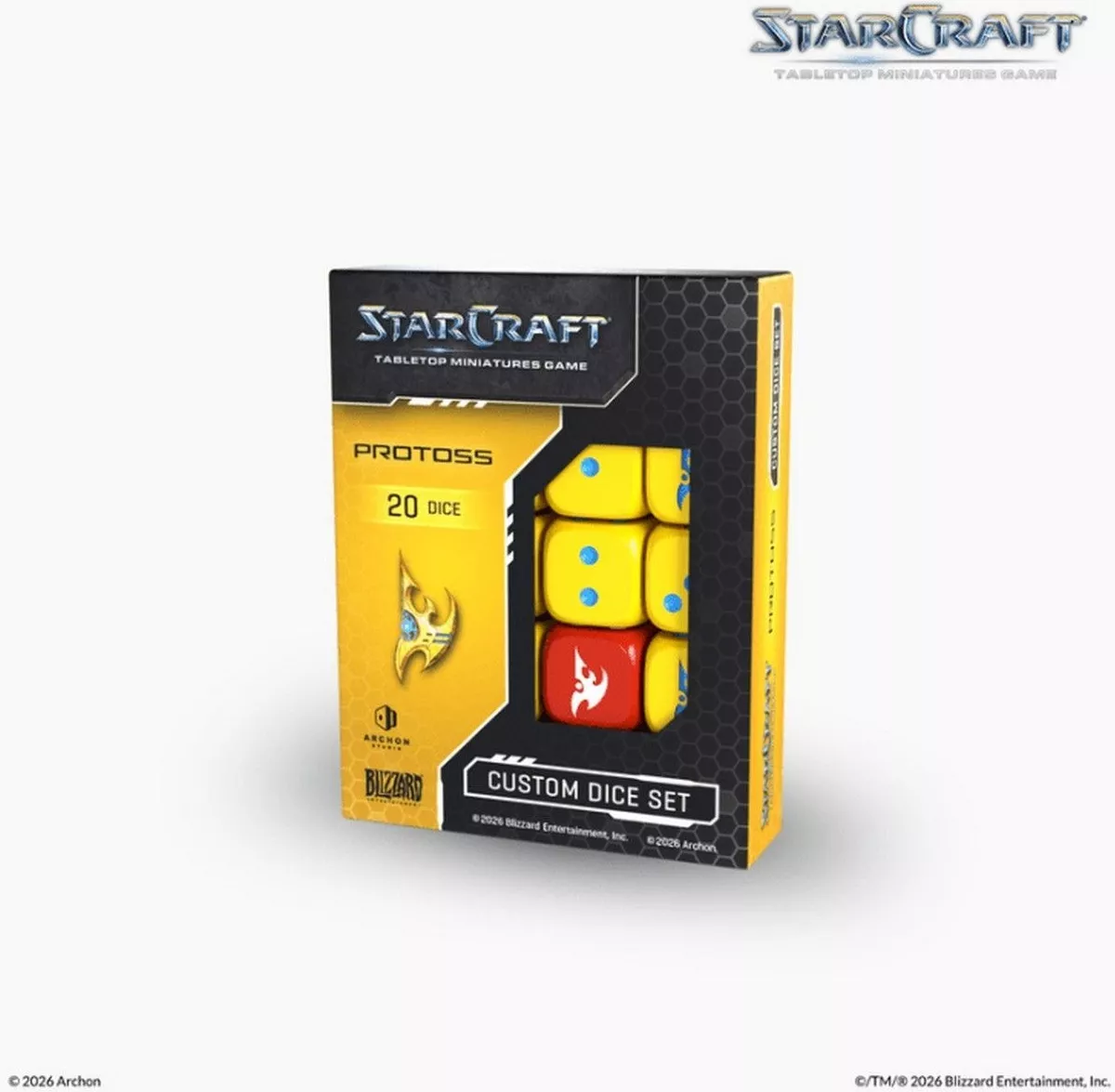 Boite de StarCraft - Tabletop Miniatures Game - Protoss - Dice Set - Version Anglaise