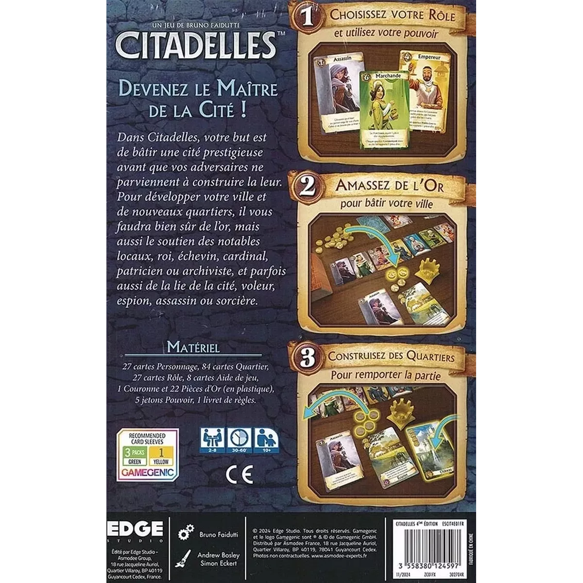 Citadelles (4e Édition) - Nouveau Format - Jeux de société - Ludum.fr
