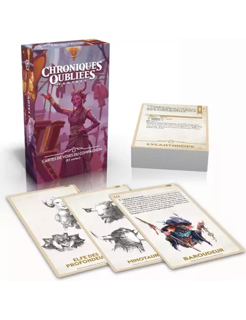 Chroniques Oubliées Fantasy 2ème Édition : Cartes de Voies du Compagnon